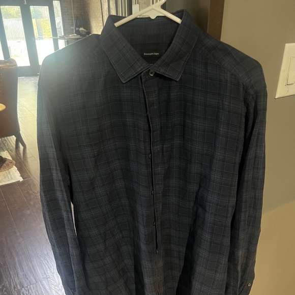 ZEGNA PLAID SHIRT - Picture 1 of 4